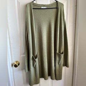 Green cardigan